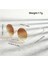 Sarı Metal Çerçeveli Oval Unisex Gözlük 3