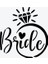 Tek Taş Bride Dövme Şablonu (SPREYSİZ) 3