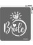 Tek Taş Bride Dövme Şablonu (SPREYSİZ) 4