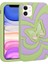 Apple iPhone 11 Uyumlu Sıvılı Simli Kelebekli Tasarım Zore Vodena KAPAK-YEŞIL-8680436724408-TA94554-TCHS 1