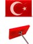 Panjur Arma Kırmızı Zeminli Türk Bayrağı Vidalı Pleksi Izgara Arma Logo 1