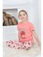 Pamuklu Çilek Desenli Kız Çocuk Pijama Takımı 1
