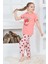 Pamuklu Çilek Desenli Kız Çocuk Pijama Takımı 2