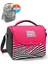 Pembe Siyah Beyaz Desenli Thermo Beslenme Çantası 22778 1
