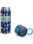 Kids Lacivert Neon Sarı Desenli Pipetli ve Direkt Içim Çelik Termos 500 ml 31935 4