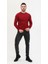 İki İplik Sıfır Yaka Bordo Sweatshirt 4