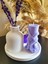 Mor Sütun Mum ve Vazolu Set (16 cm Tepsi + Mum + Tütsülük, Tütsü Dahil 5 Parça Set) 3