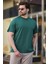 Yeşil Overfit Erkek T-Shirt E7130 2