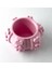 Kalp Desenli Modern Pembe Vazo 3
