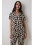 Leopar Chally Gömlek Pantolon Çok Renkli Pijama Takımı 2