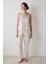 Blossom Pantolon Ekru Pijama Takımı 2