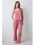 Mia Solid Gül Kurusu Pantolon Pijama Altı 2