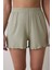Bloom Solid Haki Şort Pijama Altı 1
