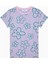 Kız Çocuk Flowers Lila Pijama Takımı 2
