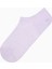 Soft Color Jacquard Pembe Mor 3lü Sneaker Çorap 4