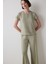 Bloom Solid Haki Tişört Pijama Üstü 2