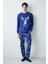 Ohana Pantolon Koyu Mavi Pijama Takımı 1