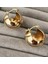 Küçük Boy Gold Sarı Top Küpe 2