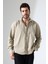 Erkek Büyük Beden Gabardin Gömlek – Slim Fit, Rahat Kesim, Çıtçıtlı, Şık ve Spor Gömlek 3