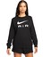 Air Fleece Kadın Siyah Günlük Stil Uzun Kollu Sweatshirt DV8054-010 1