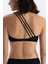 Siyah Tek Omuz Bikini Üst 4