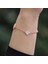 Ikonik Alhambra Sedef Taşlı Rose Gold Kaplama Gümüş Bileklik 3