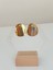 - Çelik Gold Oval Plaka Küpe 5