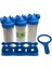 Atlas 10'' Housinğ 3'lü Su Arıtma Filtresi Set 3/4'' Bağlantılı Giriş Çıkışlı 1
