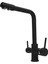 Lüx Arıtmalı Mutfak 3 Yollu Siyah Lüx Evye Batarya Musluk Siyah 1