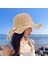 Yaz Örme Dalga Plaj Şapkası Güneşlik Güneş Koruyucu Ilmek Şapka (Yurt Dışından) 2