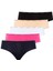 U.s Polo Assn. 67002 Kadın 5 Li Yüksek Bel Slip-Siyah&ten&beyaz&fuşya&lacivert 1