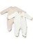 Bebek 2'li Patikli Tulum %100 Organik Pamuk, Bebek - Yenidoğan Serisi -CSY8107 2