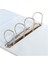 9 cm 4 Halkalı Iç Dış Şeffaf Cepli PVC Firma Sunum ve Evrak Klasörü 28*32*9 cm. ( 650 Yaprak Kapasiteli ) BEYAZ 3
