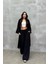 Kadın Yırtmaçlı Gofre Ikili Kimono Takım 1