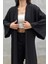 Kadın Yırtmaçlı Gofre Ikili Kimono Takım 4