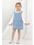 Kız Çocuk 2'li Jean Elbise (Jean Elbise+Bady Sweat) 12169 3