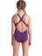 Girl's Arena Multi Colours Swimsuit V Back Kız Çocuk Mayo Mor 009007909 2