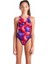 Girl's Arena Star Shaped Swimsuit Swim Tech L Kız Çocuk Yüzücü Mayo Mor 008169950 1