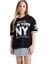 New York Oversize Kız Tişört 1