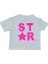 Star Pullu Oversize Kız Çocuk T-Shirt 1