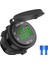 2x 12V / 24V Hızlı Şarj 3.0 Araç Çakmak Soketi USB Şarj Cihazı LED Voltmetre Ampermetre Siyah ve Yeşil (Yurt Dışından) 4