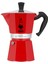 Moka Renk: Ocak Plakası Için Ikonik Espresso Makinesi, Gerçek Italyan Kahvesi, Moka Demliği 3 Fincan (130 Ml), Alüminyum, Kırmızı 1