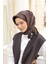Acı Kahve Silk Home Shiny Eşarp 1