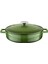 Menashop Metal Döküm Çok Amaçlı Yayvan Tencere, Trendy, 28 Cm, 3.51 L Hacim, Yeşil 1