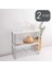 Menashop Org-02-2li Raf Düzenleyici - Dolap Içi Düzenleyici Raf - Tabak Bardak Rafı 2