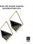 Menashop Trigg Duvar Vazosu ve Geometrik Dekorasyon - Oda Bitkileri, Sukulentler, Hava Bitkileri, Kaktüs, Yapay Bitkiler ve Daha Fazlası Için Saksı, Siyah/pirinç, 2'li Set, Küçük 2