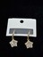 Xupıng Jewelry Yıldız Taşlı Altın Kaplama Sallantılı Küpe 1