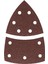 Professional Accessories Multi Zımpara Kağıdı 10'lu, 102 x 62/93 mm 80 Kum 11 Delik, Yeşil 1