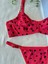 Kırmızı Özel Seri Love Kalpli Bralet Sütyen& Tanga Iç Çamaşır Takım, Seksii, Fantezii, Sevgili, Çeyiz, Yıl Dönümü 4