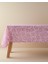 Menashop Home Carnival Floral Polyester Masa Örtüsü Fuşya 2